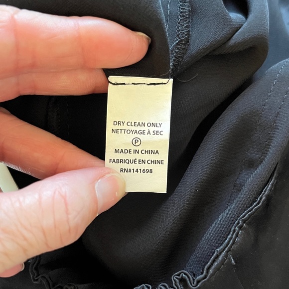 NWT Ramy Brook "Norma" Sleek Black satin Cargo Pants size Small - Picture 8 of 9